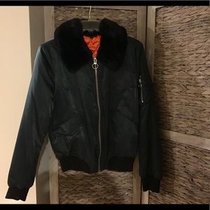 TopShop Dark Green bomber jacket